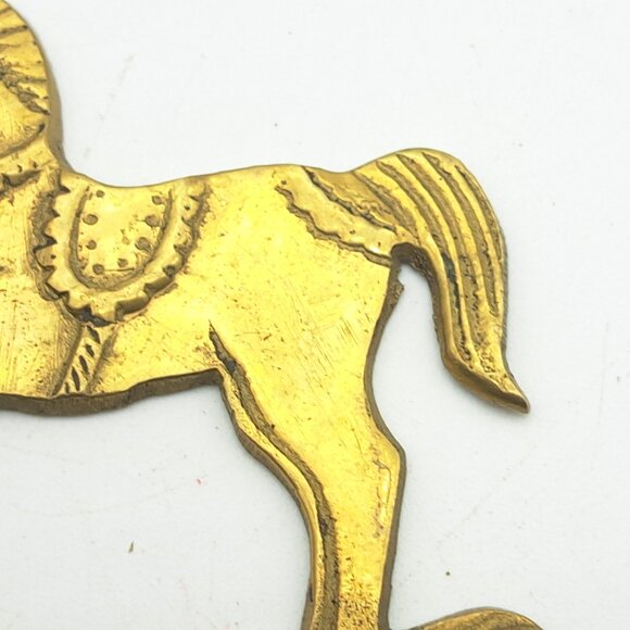 Brass Horse Coat Hook - Picture 10 of 11